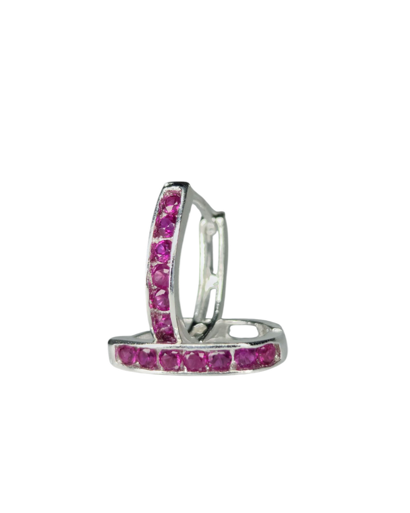 Hugies Ovaladas con zirconias.