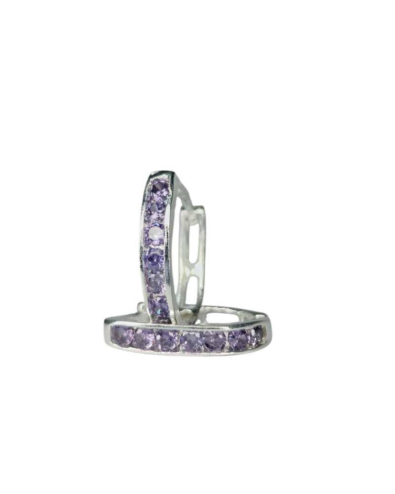 Hugies Ovaladas con zirconias.