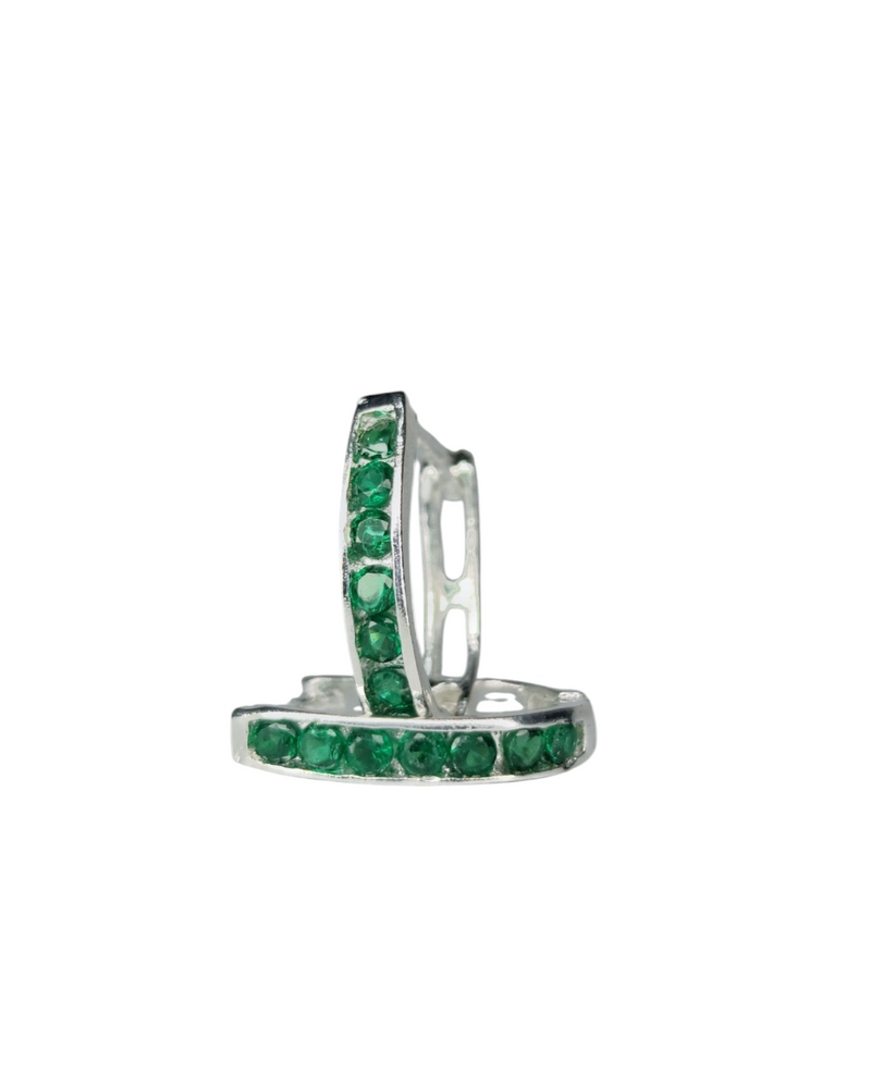 Hugies Ovaladas con zirconias.